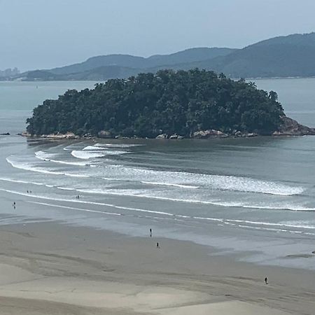 Sao Vicente Itarare Predio Frente Mar Apto Fundo Vista Parcial Dış mekan fotoğraf